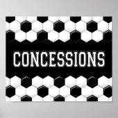 Soccer Party CONCESSIES Sign Print (Voorkant)