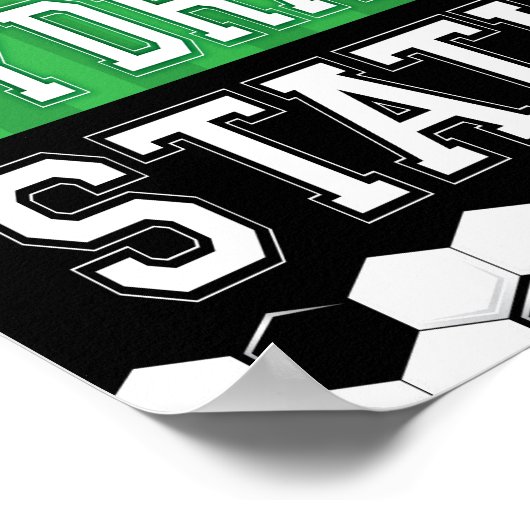 Soccer Party HYDRATION STATION Sign Print (Hoek)