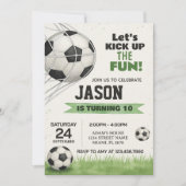 Soccer Party Invitation Kaart (Voorkant)
