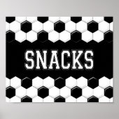 Soccer Party SNACKS Sign Print (Voorkant)