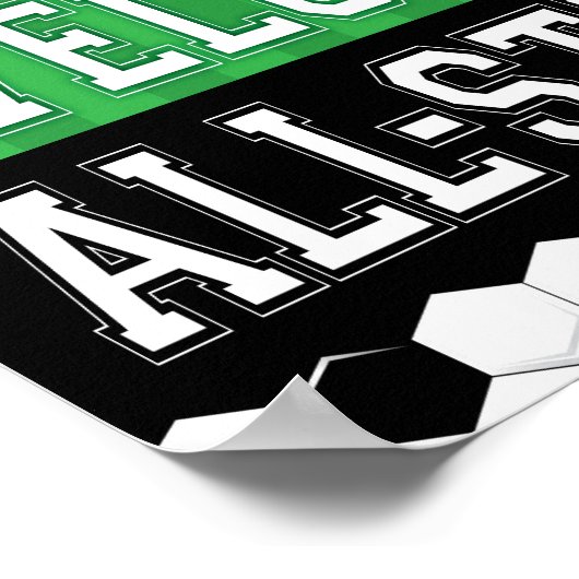 Soccer Party WELCOME ALL-STARS Sign Print (Hoek)