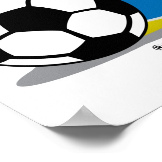 Soccer Penguin Poster (Hoek)