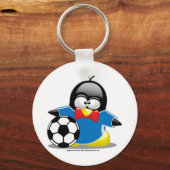Soccer Penguin Sleutelhanger (Voorkant)