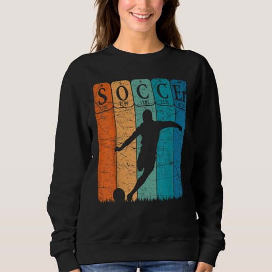 Soccer Periodic Table Elements Soccer Player Nerd  Trui (Voorkant)