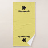 Soccer Personalized Towel with Custom  Name Badhanddoek (Badhanddoek)