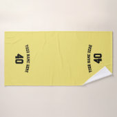 Soccer Personalized Towel with Custom  Name Badhanddoek (Badhanddoek)