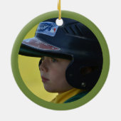 Soccer Persoonlijke kerstversiering HAMbyWG Keramisch Ornament (Achterkant)