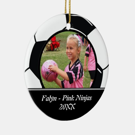 Soccer Photo Ornament (Rechts)