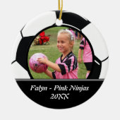 Soccer Photo Ornament (Voorkant)