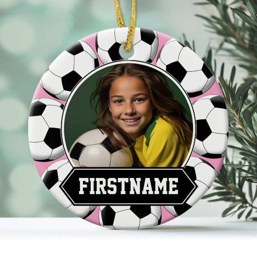 Soccer Photo Ornament for Youth