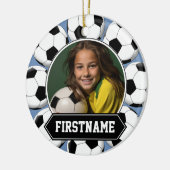 Soccer Photo Ornament for Youth Team Player (Links)