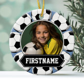 Soccer Photo Ornament for Youth Team Player