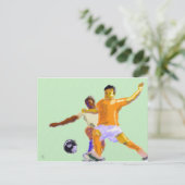 Soccer Play Art Briefkaart (Staand voorkant)