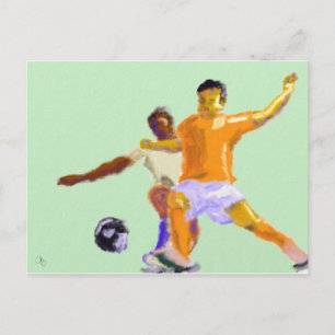 Soccer Play Art Briefkaart