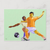 Soccer Play Art Briefkaart (Voorkant)