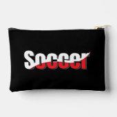 Soccer Player Abstract Swish - Word Art Etui (Achterkant)