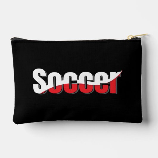 Soccer Player Abstract Swish - Word Art Etui (Achterkant)