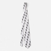 Soccer player and ball custom neck tie stropdas (Achterkant)