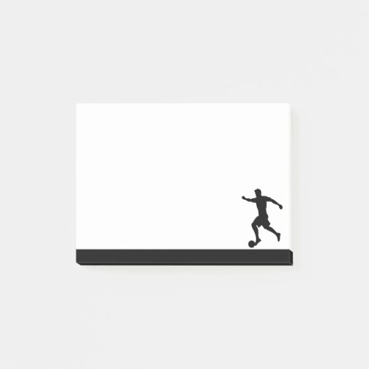 Soccer Player Athlete Sport Silhouette Post-it® Notes (Voorkant)