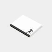 Soccer Player Athlete Sport Silhouette Post-it® Notes (Schuin)