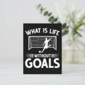 Soccer Player Boy Forward Goal Briefkaart (Staand voorkant)