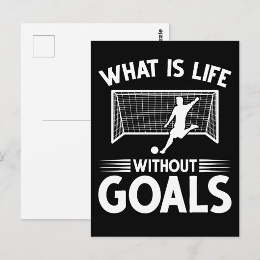 Soccer Player Boy Forward Goal Briefkaart (Voorkant / Achterkant)