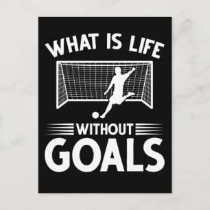 Soccer Player Boy Forward Goal Briefkaart