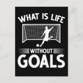 Soccer Player Boy Forward Goal Briefkaart (Voorkant)