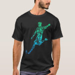 Soccer Player Boys Kids Youth Men T-shirt<br><div class="desc">This cool soccer player design is a perfect gift for soccer players. A awesome gift idea for boys,  men,  son and brother for christmas or birthday.</div>