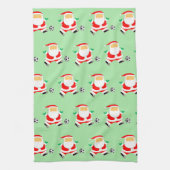 Soccer Player Christmas Towel Theedoek (Verticaal)