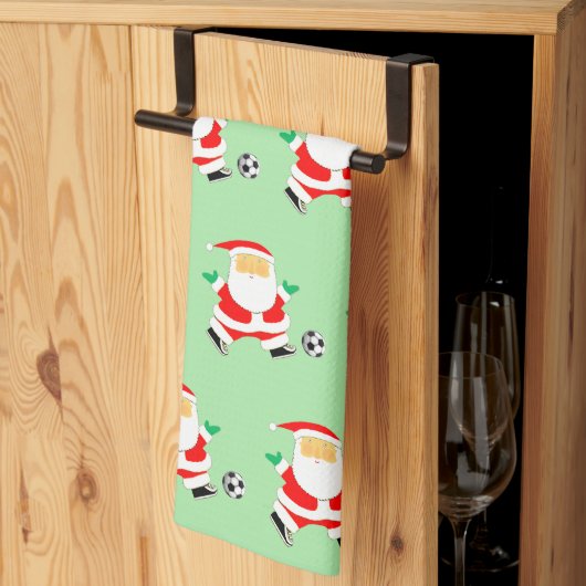 Soccer Player Christmas Towel Theedoek (Derde Gevouwen)