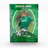 Soccer Player Design - DIY Photo Template Fotoblokken (Voorkant)