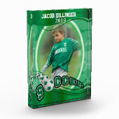 Soccer Player Design - DIY Photo Template Fotoblokken (Links)