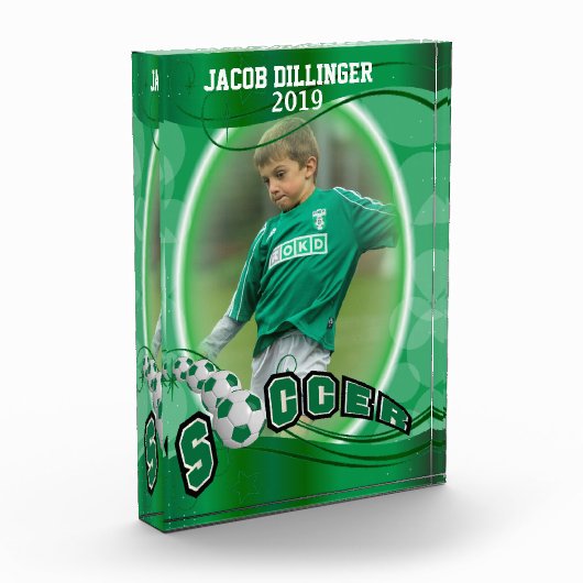 Soccer Player Design - DIY Photo Template Fotoblokken (Links)