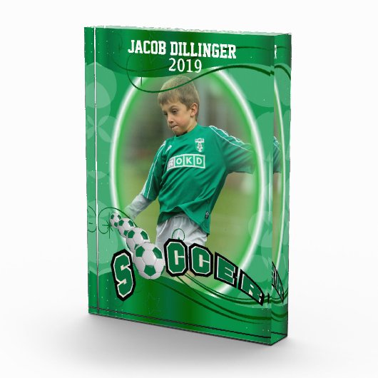 Soccer Player Design - DIY Photo Template Fotoblokken (Rechts)