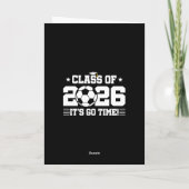 Soccer Player Graduation Class of 2026 Senior Kaart (Achterkant)