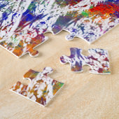 Soccer player in watercolor legpuzzel (Zijkant)