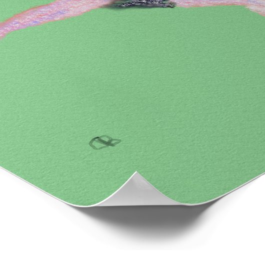 Soccer Player Kick Art Poster (Hoek)