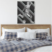 Soccer Player Languages-Typografie Canvas Afdruk (Insitu (Slaapkamer))