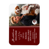 Soccer Player Photo Afstuderen Notice Magnet Magneet (Verticaal)