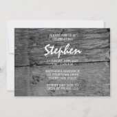 Soccer Player Rustic Photo Afstuderen Kaart (Achterkant)