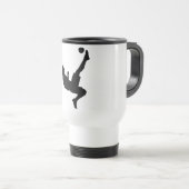 Soccer Player Silhouette Mug Design Reisbeker (Voorkant rechts)