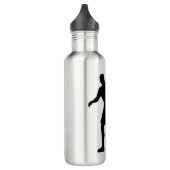 Soccer Player Silhouette Water Bottle Design Waterfles (Links)