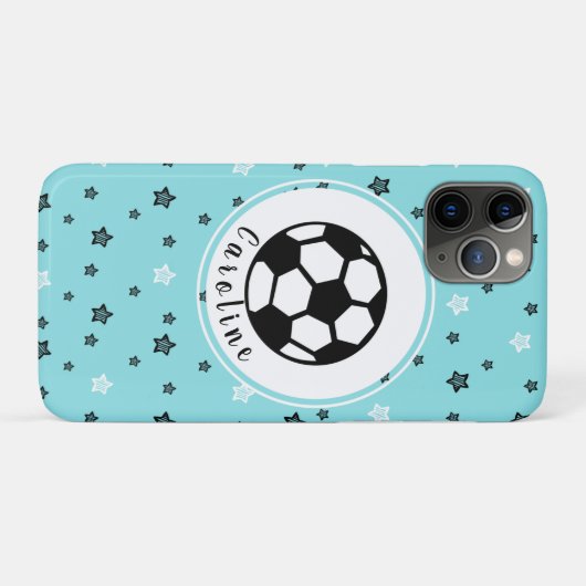 Soccer Player Stars Ball Kind Athlete Gepersonalis Case-Mate iPhone Case (Achterkant (horizontaal))