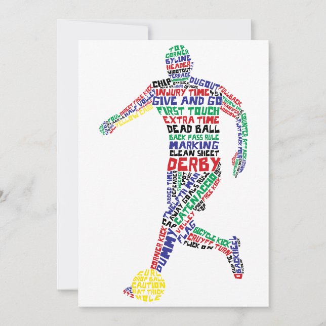 Soccer Player Typografie (Voorkant)