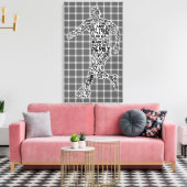 Soccer Player Typography Box Canvas Afdruk (Insitu (Woonkamer))