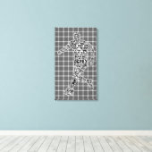 Soccer Player Typography Box Canvas Afdruk (Insitu (Houten vloer))