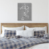 Soccer Player Typography Box Canvas Afdruk (Insitu (Slaapkamer))