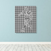 Soccer Player Typography Box Canvas Afdruk (Insitu (Houten vloer))