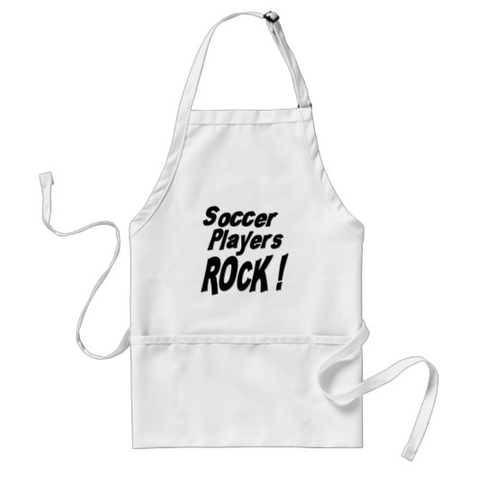 Soccer Players Rock! Apron Standaard Schort (Voorkant)